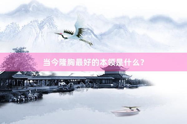 当今隆胸最好的本领是什么？